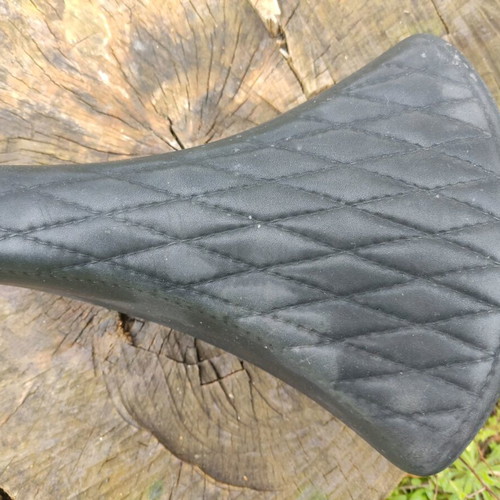 Vintage bicycle saddle used with springs