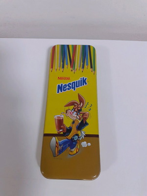 Tin school pencil case Nesquik like new