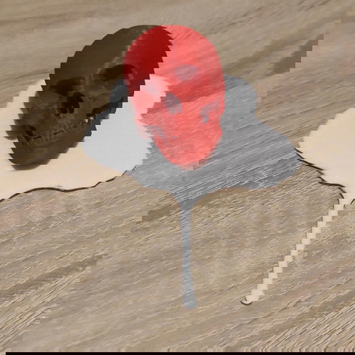 Red skull melting διακοσμητικό Halloween από πλαστικό PLA