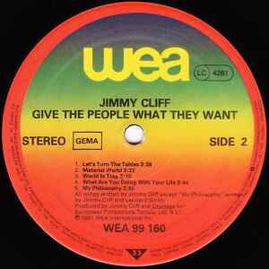 Jimmy Cliff Give The People What They Want vinyl record used