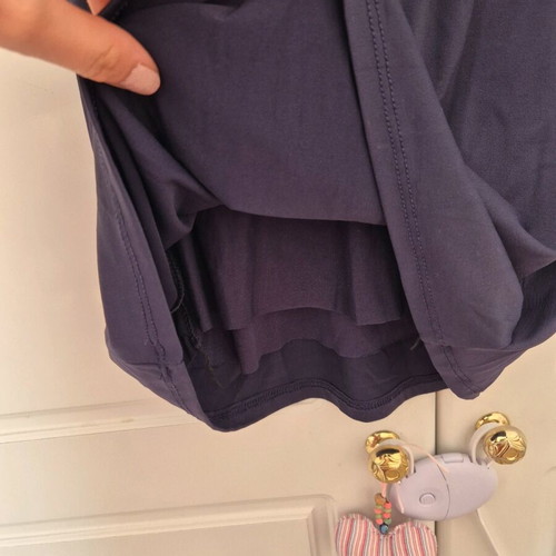 Mini dress wide strap dark blue new M Made In Italy