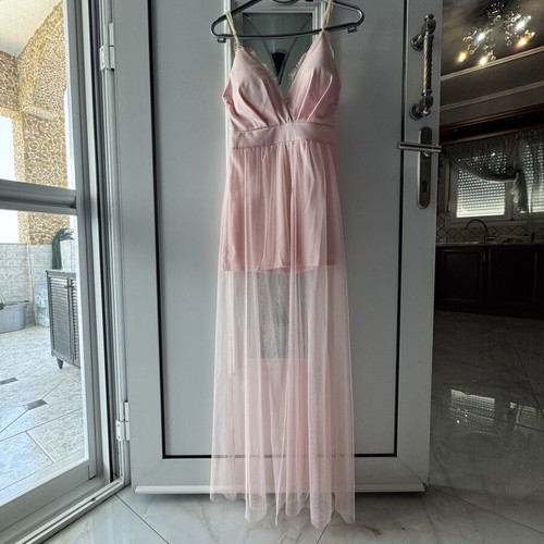 Long evening dress like new, pink, size S