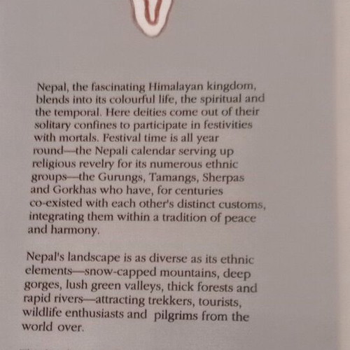 Nepal The Himalayan Kingdom coffee-table book like new, English