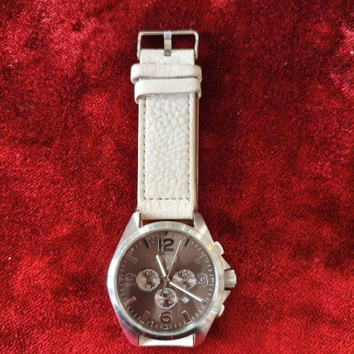 Oozoo Steel Oversized Chronograph 50 mm with Leather Strap used