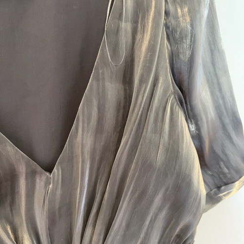 Zara evening top silver like new, size L