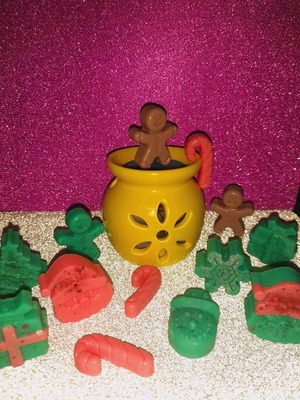 Χειροποίητα wax melts από φυτική σόγια με άρωμα αλατισμένη καραμέλα, 12 τμχ