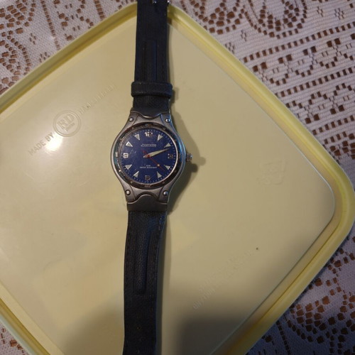 .Homme Vintage Style Men's Quartz Watch Blue Dial used 50M Water Resistant