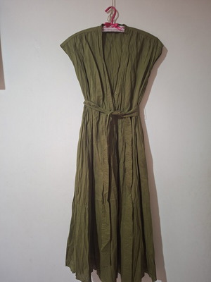 Zara midi maxi dress like new, khaki, size XS
