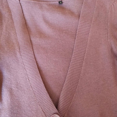 Knitted women's cardigan pink like new, size M