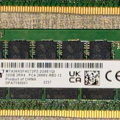 Micron 64GB Kit (2x 32GB) DDR4 ECC Registered Server Memory