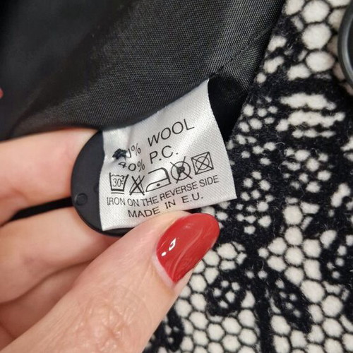 Raxevsky coat Small 60% wool new