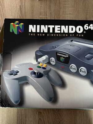Nintendo 64 κουτί μεταχειρισμένο με αγγλικό εγχειρίδιο και αφισάκι