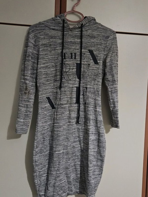 Sweater dress like new, size small, gray