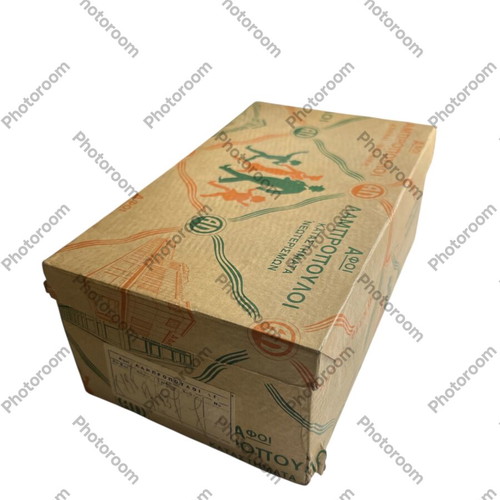 Vintage cardboard shoe packaging boxes used