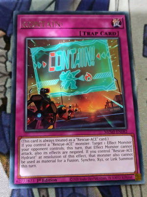 Contain Yu-Gi-Oh! Trap Card like new
