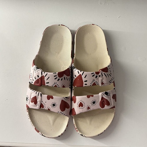 Moses flip flops like new, size 37/38, red and pink