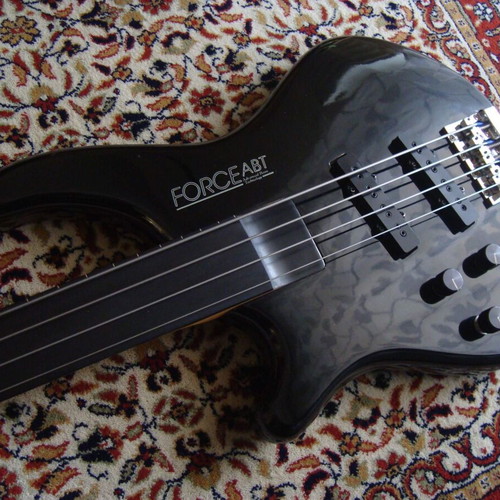 Washburn B-10 Force ABT Fretless Bass Guitar used, left-handed