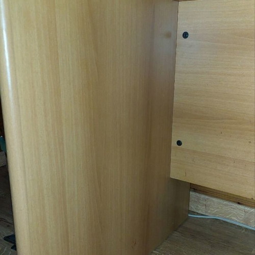 Executive solid wood office desk with drawer unit like new