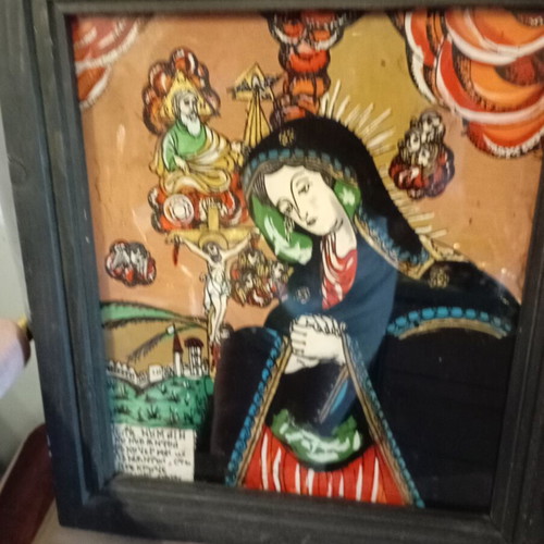 Religious icon like new, size 31x36 cm, gold and colors
