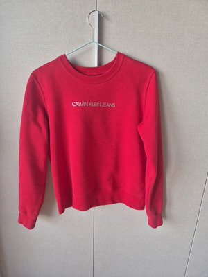 Calvin Klein sweatshirt κόκκινο, σαν καινούργιο, μέγεθος XS