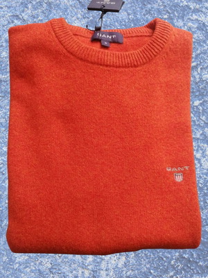 Gant wool sweater new, size Small-Medium, orange