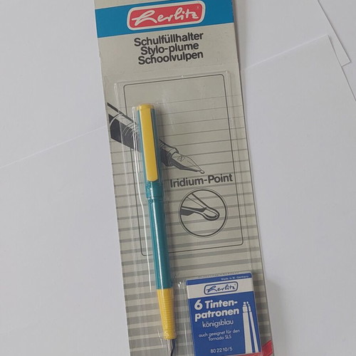 Herlitz City Color fountain pen from West Germany new, set of 2