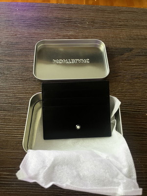 Montblanc Card Holder new, black