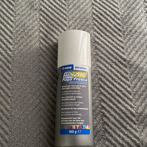 Mapei silver grey grout refresh paint new