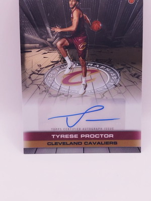 Tyrese Proctor 2025-26 Topps Chrome Rookie Card autograph, like new
