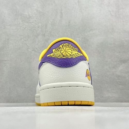 Air Jordan 1 Low LA Lakers Edition new handmade sneakers