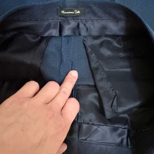 Massimo Dutti wool navy pants new, size 40 M/L