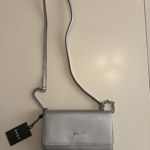 DKNY Mini Purse New Silver Shoulder Bag