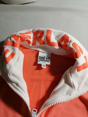 Everlast jacket like new, size Medium, cream and orange