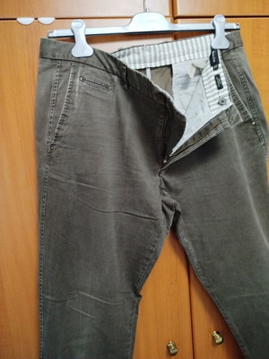Massimo Dutti men's dark brown jean-style pants XL like new