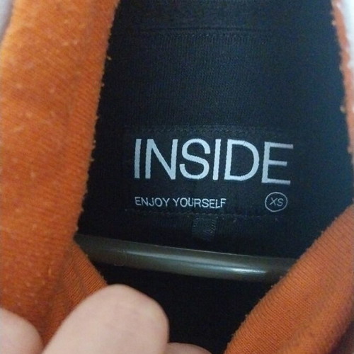 Kids' sweatshirt and tracksuit set like new, black and orange