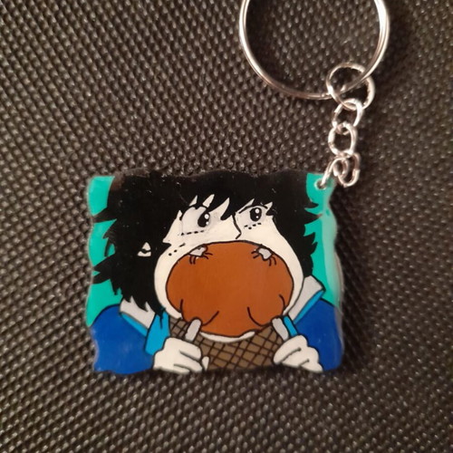 Kabamaru Igano keychain handmade, new heat-shrink plastic
