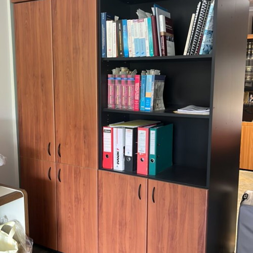 Office bookshelves like new, set of 2 with ample storage