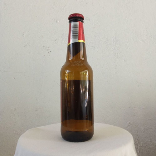 McFarland red beer bottle collectible