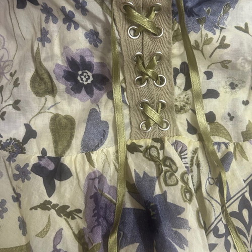 Extyn Italia Y2K Corset Paisley Boho Mini Skirt Size S like new