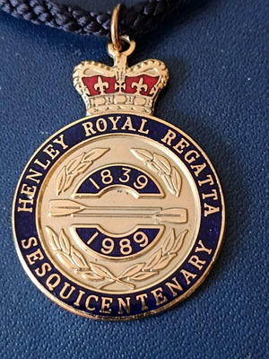 Rare Henley Royal Regatta 150th Anniversary badge like new