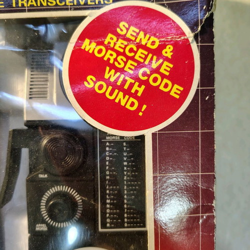 Vintage Walkie talkie pair from the '80s unused