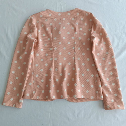 Le Vertige polka dot peach cardigan like new, size S