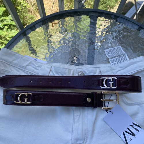 Guess leather belt, red, size 95