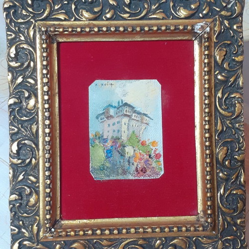 Small collectible painting by Chrysoula Zogia used