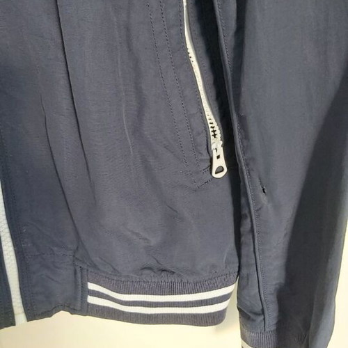Funky Buddha jacket used, size large, white and blue