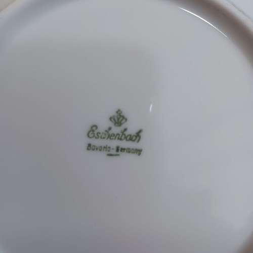 Eschenbach Bavaria porcelain dinnerware set 25 pieces with gold details like new