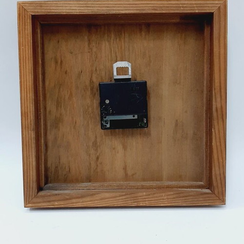 Weimar vintage wall clock quartz used, DDR design