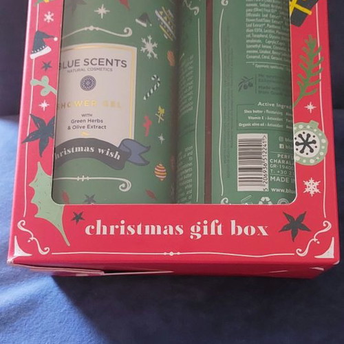 Blue Scents bath set new with shower gel and body lotion