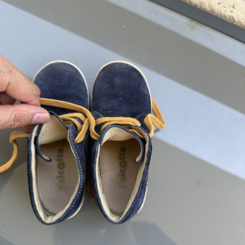 Falcotto Naturino Kids Suede Leather Boots Size EU25 Like New Blue