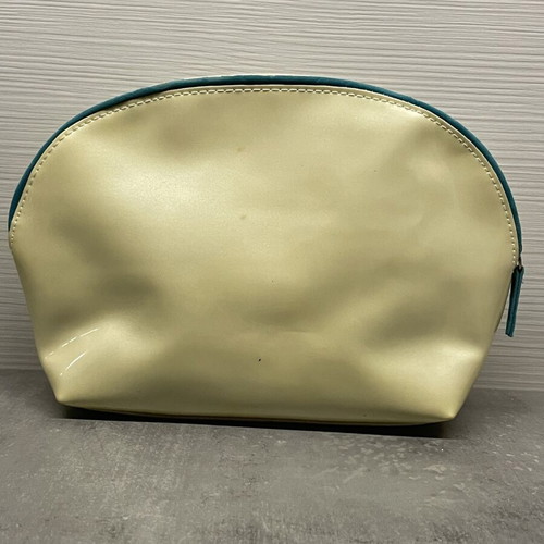 Vichy oval toiletry bag, pearly with mermaid effect